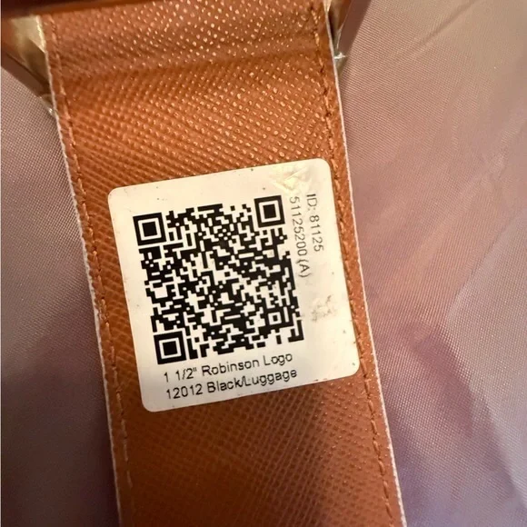 NWT Tory Burch Robinson Logo Reversible Belt 1.5” in Black/Luggage Leather M/L NWT Tory Burch Robinson Logo Reversible Belt 1.5” in Black  main image 4